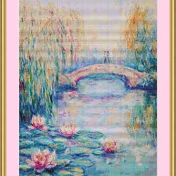 Serene Garden Cross Stitch Pattern