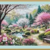 Spring Garden Cross Stitch Pattern