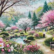 Spring Garden Cross Stitch Pattern