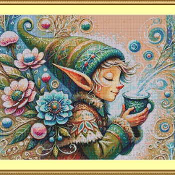 Steaming Cup Cross Stitch Pattern