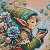 Steaming Cup Cross Stitch Pattern