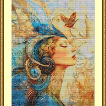 Stunning Profile Cross Stitch Pattern