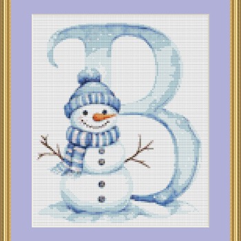 B Cross Stitch Pattern