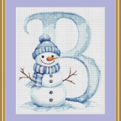 B Cross Stitch Pattern