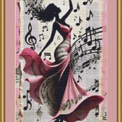 Dancing To Music 1 Cross Stitch Pattern