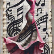 Dancing To Music 2 Cross Stitch Pattern