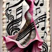 Dancing To Music 2 Cross Stitch Pattern