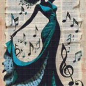 Dancing To Music 4 Cross Stitch Pattern