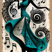 Dancing To Music 6 Cross Stitch Pattern