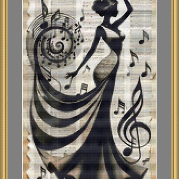 Dancing To Music 7 Cross Stitch Pattern