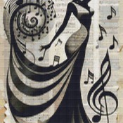 Dancing To Music 7 Cross Stitch Pattern