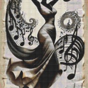 Dancing To Music 8 Cross Stitch Pattern