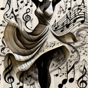 Dancing To Music 9 Cross Stitch Pattern