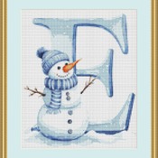 E Cross Stitch Pattern