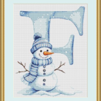 F Cross Stitch Pattern