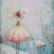 Fairy Girl Cross Stitch Pattern