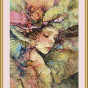 Fairy Hiding Cross Stitch Pattern