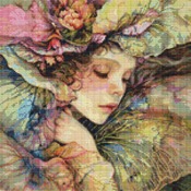 Fairy Hiding Cross Stitch Pattern