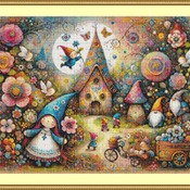 Fairytale House Cross Stitch Pattern