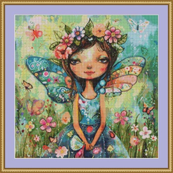 Garden Fairy 12 Cross Stitch Pattern