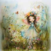 Garden Fairy 13 Cross Stitch Pattern