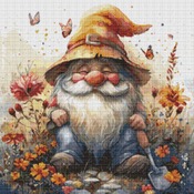 Garden Gnome 14 Cross Stitch Pattern