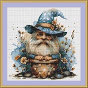 Garden Gnome 6 Cross Stitch Pattern