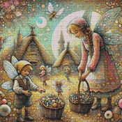 Gathering Orbs Cross Stitch Pattern