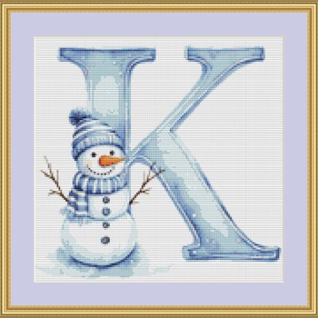 K Cross Stitch Pattern