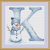 K Cross Stitch Pattern