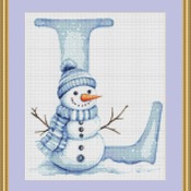 L Cross Stitch Pattern