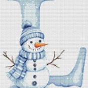 L Cross Stitch Pattern