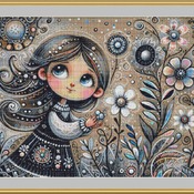 Little Girl Cross Stitch Pattern