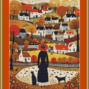 Looking At The Village Cross Stitch Pattern