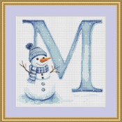 M Cross Stitch Pattern