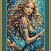 Magical Mermaid Cross Stitch Pattern