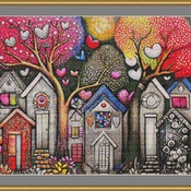 Magical Street Cross Stitch Pattern