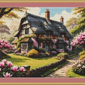 Magnolia Cottage Cross Stitch Pattern