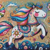 Prancing Horse Cross Stitch Pattern