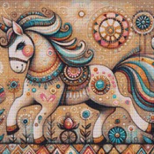 Prancing Unicorn Cross Stitch Pattern