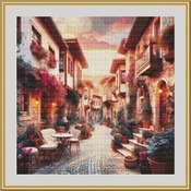 Quaint Alleyway Cross Stitch Pattern