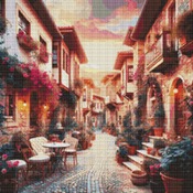 Quaint Alleyway Cross Stitch Pattern