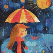 Rainy Day Cross Stitch Pattern