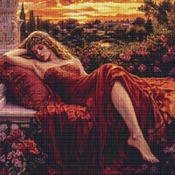 Reclining Cross Stitch Pattern