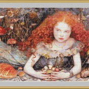 Red Hair Cross Stitch Pattern