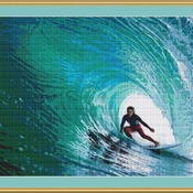 Surfer Cross Stitch Pattern