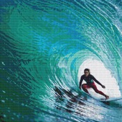 Surfer Cross Stitch Pattern