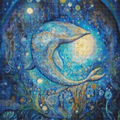 Surreal Whale Cross Stitch Pattern