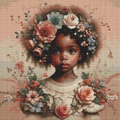 Sweet Young Girl Cross Stitch Pattern