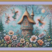 Thatched Cottage Cross Stitch Pattern